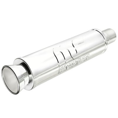 POLISHED STAINLESS MUFFLER WITH TIP