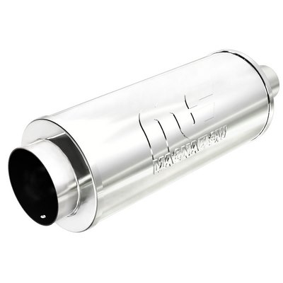 POLISHED STAINLESS MUFFLER WITH TIP