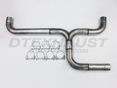409 STAINLESS 4.00 UNIVERSAL DIESEL DUAL EXHAUST STACK KIT