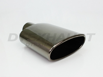 BLACK CHROME OVAL ROUND