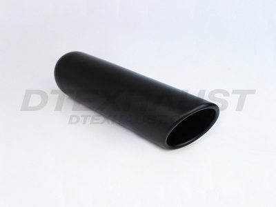 BLACK POWDER COATED 3.50 X 12.00 ROLLED SLANT ID 2.25