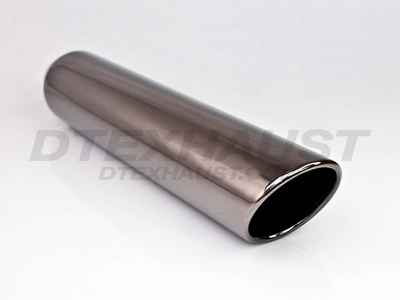 BLACK CHROME 4.00 X 18.00 ROLLED SLANT