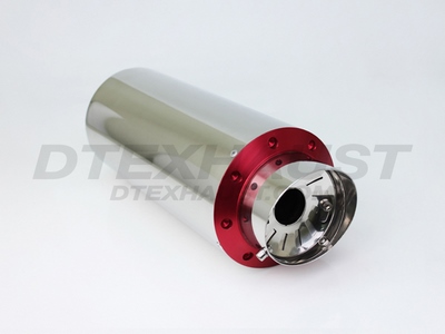 6.00 ROUND ADJUSTABLE SILENCER (RED)