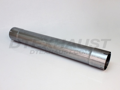 ALUMINIZED 4.00 X 30.00 MUFFLER DELETE PIPE, ID 4.00, SINGLE BO X