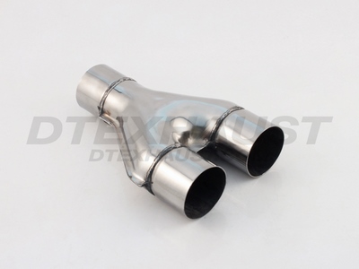 POLISHED 409 STAINLESS Y PIPE ID 2.50