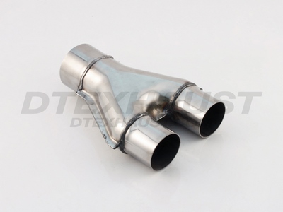 POLISHED 409 STAINLESS Y PIPE ID 3.00 OD 2.25