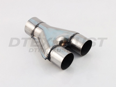 POLISHED 409 STAINLESS Y PIPE ID 3.00 OD 2.50