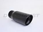 BLACK POWDER COATED 4.00 X 9.00 RESONATED SLANTED TIP