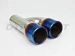 REVERSIBLE DUAL 3.00 ROUND ROLLED EDGE W/ BLUE FLAME