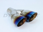 DUAL 3.00 DOUBLE WALL ANGLE TIP W/ BLUE FLAME - LEFT
