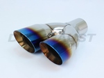 DUAL 3.00 DOUBLE WALL ANGLE TIP W/ BLUE FLAME - RIGHT