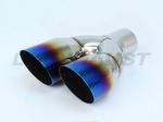 DUAL 3.00 SINGLE WALL ANGLE TIP W/ BLUE FLAME - RIGHT