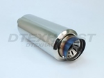 6.00 ROUND ADJUSTABLE SILENCER SLANTED BLUE FLAME