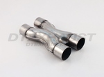 POLISHED 409 STAINLESS  X  PIPE ID 2.50