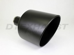 BLACK POWDER COATED 12.00  X  18.00 ROLLED SLANT ID 4.00