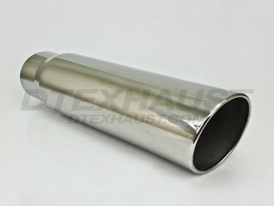 6.00 X 18.00 ROLLED SLANT DIESEL EXHAUST TIPS ID 5.00