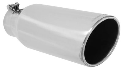 Tip - SILVERLINE Rolled Angle Cut 304 Stainless 5.00 I.D. X 5.00 O.D. X 12.00 With Bolt