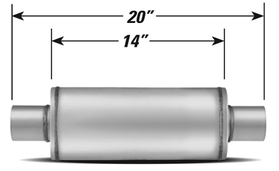 STAINLESS STEEL PERFORMANCE MUFFLER