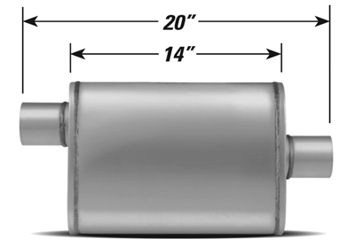 STAINLESS STEEL PERFORMANCE MUFFLER