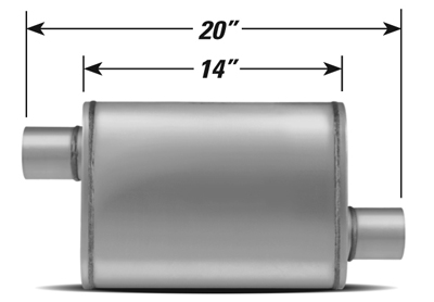 STAINLESS STEEL PERFORMANCE MUFFLER