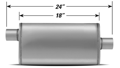 STAINLESS STEEL PERFORMANCE MUFFLER