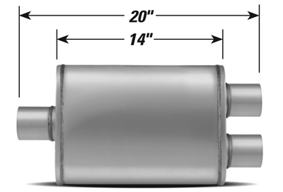 STAINLESS STEEL PERFORMANCE MUFFLER