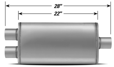 STAINLESS STEEL PERFORMANCE MUFFLER