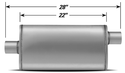 STAINLESS STEEL PERFORMANCE MUFFLER